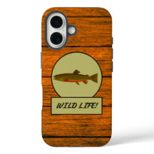 Brook Trout Wood Grain Case-Mate iPhone Case