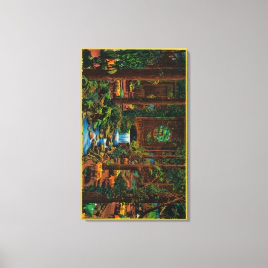 Brookdale Lodge Dining RoomBrookdale, CA Leinwanddruck (Vorderseite)