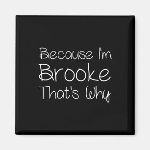 Brooke Funny Personalisiert Geburtstag Frauen bene Magnet
