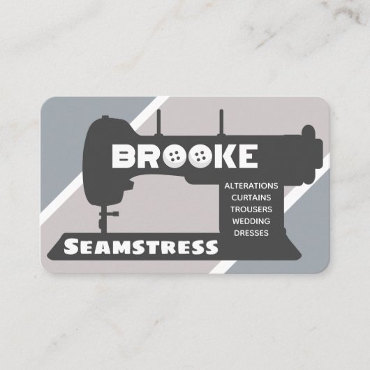 Brooke Seamstress Business Card Visitenkarte (Vorderseite)
