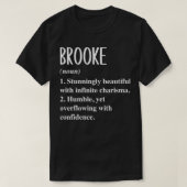 Brooke Vorname Definition Personalisierte Geschenk T-Shirt (Design vorne)