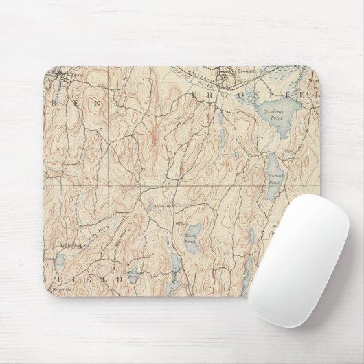 Brookfield, Massachusetts Mousepad (Mit Mouse)