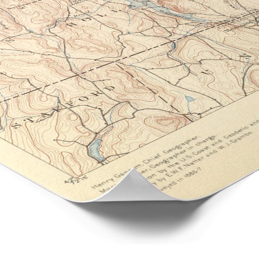 Brookfield, Massachusetts Poster (Ecke)