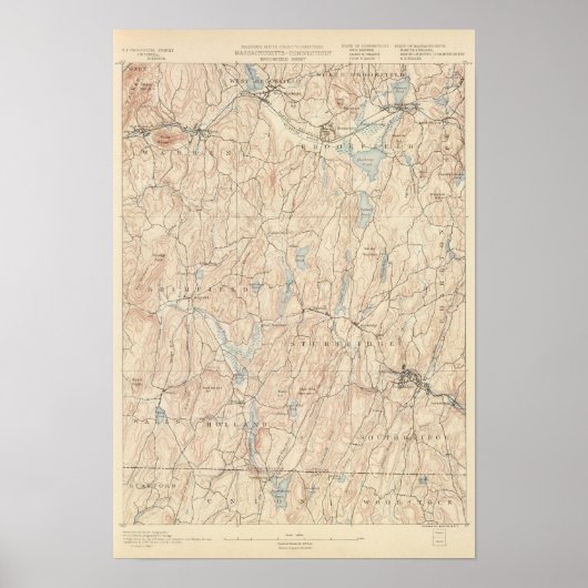 Brookfield, Massachusetts Poster (Vorne)