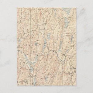 Brookfield, Massachusetts Postkarte