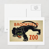 Brookfield-Panther Postkarte (Vorne/Hinten)