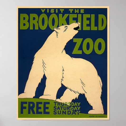 Brookfield-Polar-Bär Poster (Vorne)