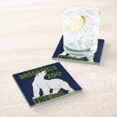 Brookfield Zoo, Bundesstaatlich Art Program Poster Glasuntersetzer (Schrägansicht)