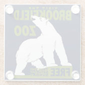 Brookfield Zoo, Bundesstaatlich Art Program Poster Glasuntersetzer (Rückseite)