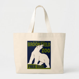 Brookfield Zoo, Bundesstaatlich Art Program Poster Jumbo Stoffbeutel