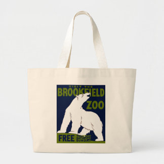 Brookfield Zoo, Bundesstaatlich Art Program Poster Jumbo Stoffbeutel