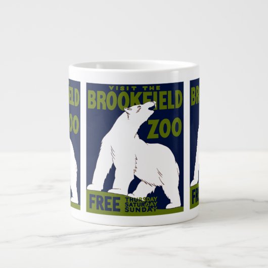 Brookfield Zoo, Bundesstaatlich Art Program Poster Jumbo-Tasse (Vorderseite)