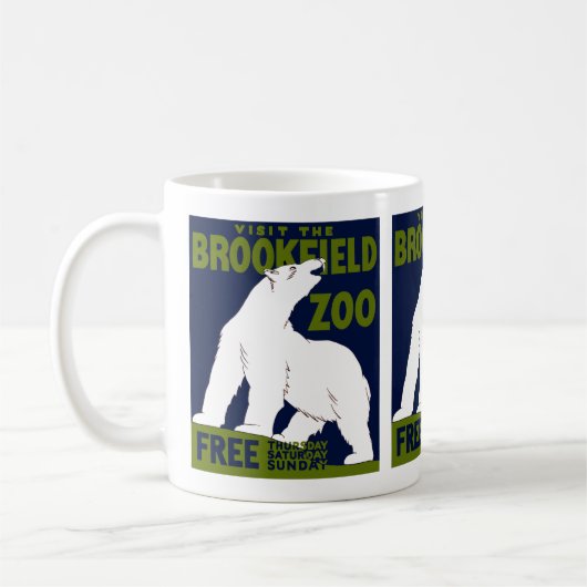 Brookfield Zoo, Bundesstaatlich Art Program Poster Kaffeetasse (Links)