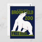 Brookfield Zoo, Bundesstaatlich Art Program Poster Postkarte (Vorne/Hinten)