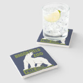 Brookfield Zoo, Bundesstaatlich Art Program Poster Steinuntersetzer (Seitenansicht)