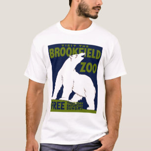 Brookfield Zoo, Bundesstaatlich Art Program Poster T-Shirt
