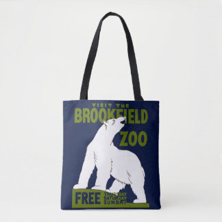 Brookfield Zoo, Bundesstaatlich Art Program Poster Tasche