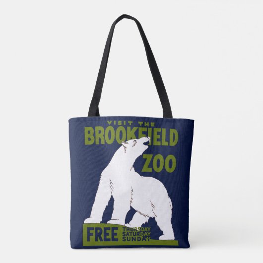 Brookfield Zoo, Bundesstaatlich Art Program Poster Tasche (Rückseite)