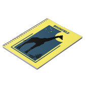 Brookfield Zoo Chicago Illinois Vintag Giraffe Notizblock (Linke Seite)