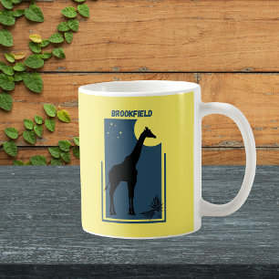 Brookfield Zoo Chicago Illinois Vintage Giraffe Kaffeetasse