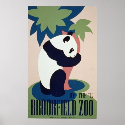 Brookfield Zoo Panad Poster (Vorne)