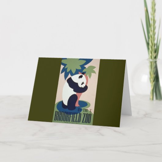 Brookfield Zoo Panda Karte (Vorderseite)
