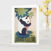 Brookfield Zoo-Panda Karte (Gelbe Blume)