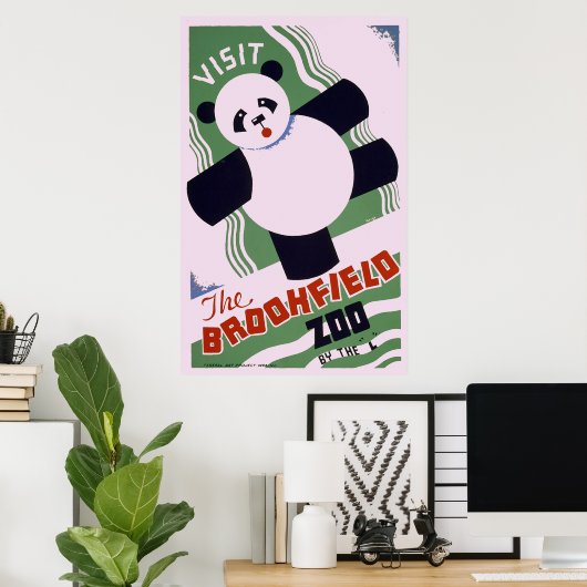 Brookfield Zoo Panda Poster (Heimbüro)