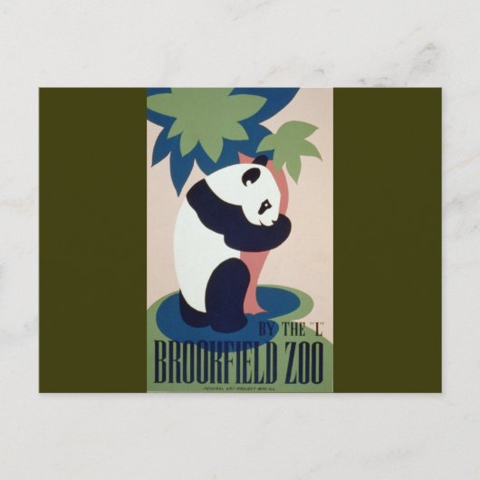 Brookfield Zoo Panda Postkarte (Vorderseite)