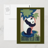 Brookfield Zoo Panda Postkarte (Vorne/Hinten)