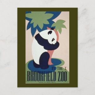 Brookfield Zoo Panda Postkarte