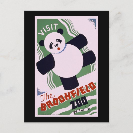 Brookfield Zoo Panda Postkarte (Vorderseite)