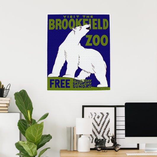 Brookfield Zoo Poster (Heimbüro)