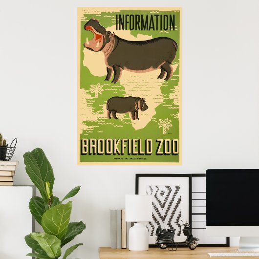 Brookfield Zoo Poster (Heimbüro)