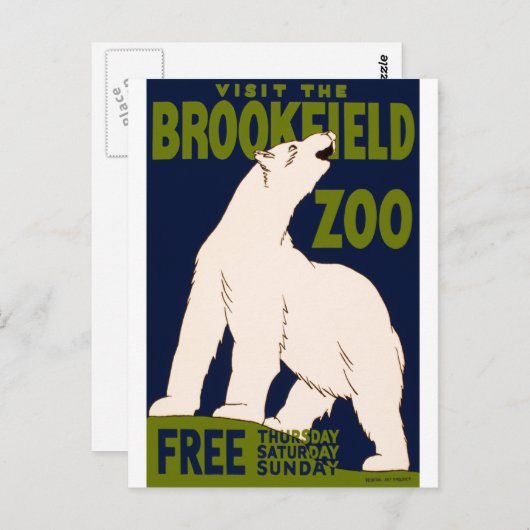 Brookfield Zoo Postkarte (Vorne/Hinten)