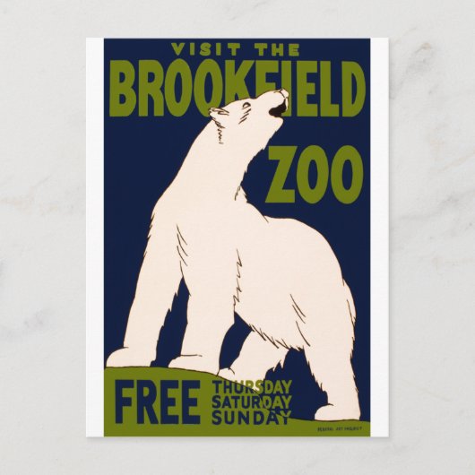 Brookfield Zoo Postkarte (Vorderseite)