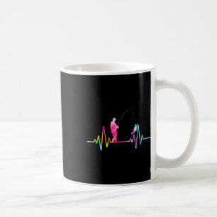 Brookforellen-Angelausrüstung Tie Dye Angler Herzs Kaffeetasse