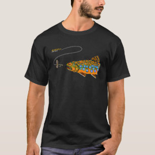 Brookforellen-Fliegenfischen Von Black Fly T-Shirt