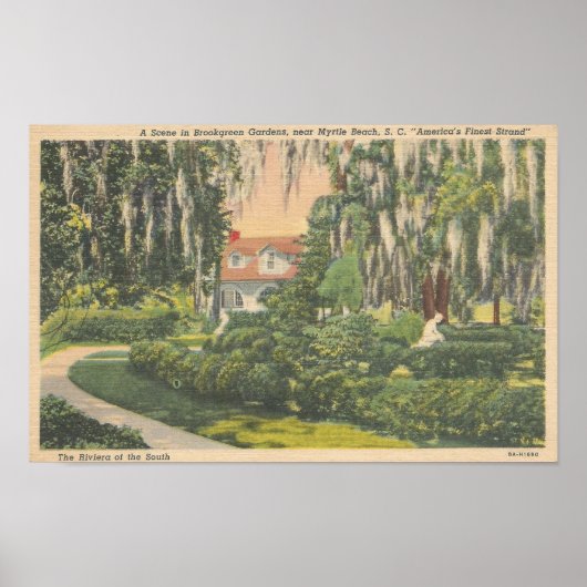 Brookgreen Gardens, Myrtle Beach, SC Postcard Poster (Vorne)