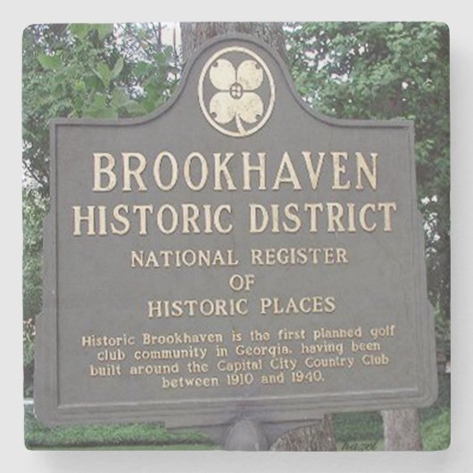 Brookhaven Atlanta, Historic Brookhaven, Brookhave Steinuntersetzer (Vorderseite)
