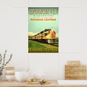 BROOKHAVEN Mississippi Illinois Central Railroad Poster (Küche)