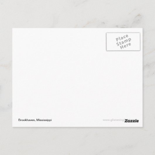 Brookhaven, MS - Ein Paradies der Zuhause-Suche Postkarte (Rückseite)