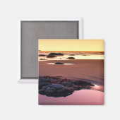 Brookings Harbour Sunset Fine Foto Magnet (Vorderseite/Rückseite)