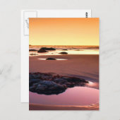 Brookings Harbour Sunset Fine Foto Postkarte (Vorne/Hinten)