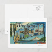 Brookings, Oregon - Großbuchstaben Postkarte (Vorne/Hinten)