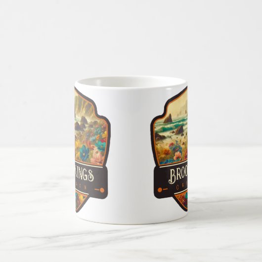 Brookings, Oregon | VINTAG Kaffeetasse (Mittel)