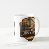 Brookings, South Dakota | VINTAG Kaffeetasse (VorderseiteRechts)