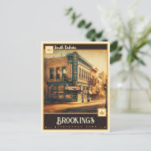 Brookings, South Dakota | VINTAG Postkarte (Stehend Vorderseite)