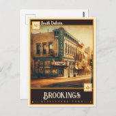 Brookings, South Dakota | VINTAG Postkarte (Vorne/Hinten)
