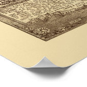 Brookland, DC Panorama Karte - 1895 Poster (Ecke)